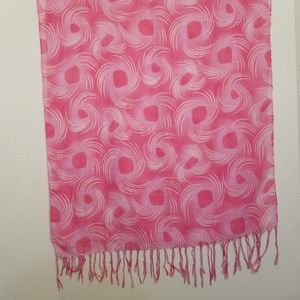 PINK WIDE SCARF